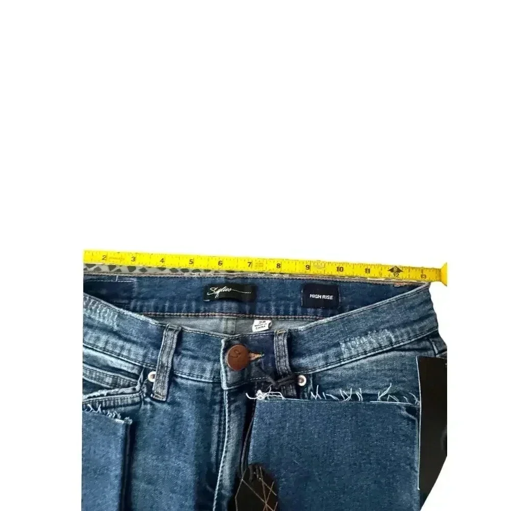 Supplies x Union Bay Maren High‎ Rise Distressed Slim Straight Jeans sz 2P
